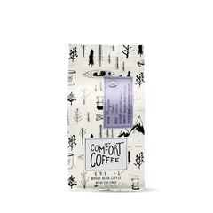 Mt. Comfort Coffee front packaging showing 12oz bag and organic badge for clear product info