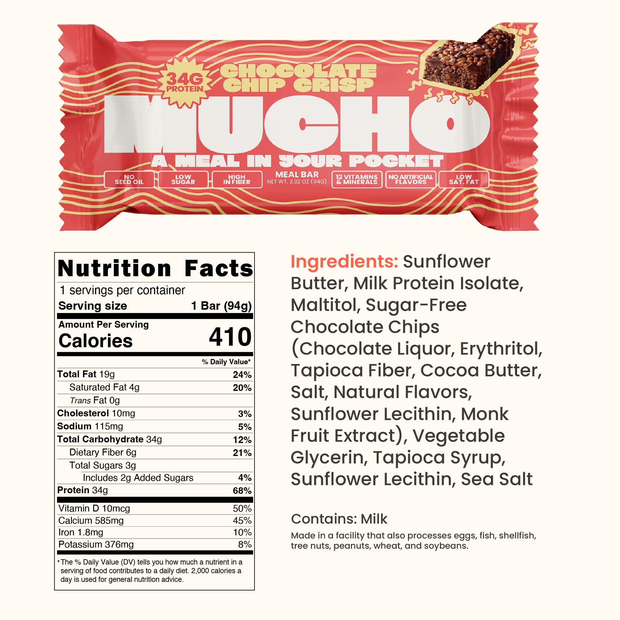 Mucho bar texture close-up highlighting airy crispness and enjoyable bite