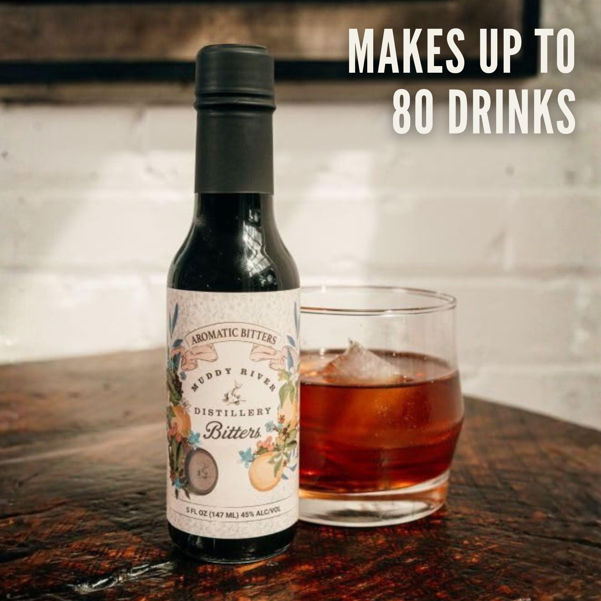 Muddy River Distillery bottle with measuring spoon showing dose control and consistency