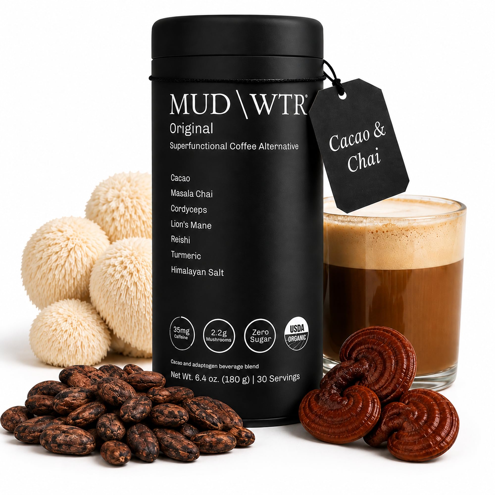 MUDWTR original front canister showing branding and servings for easy identification and convenience