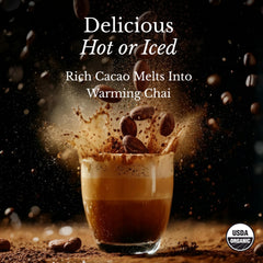 MUDWTR original stirred in mug demonstrating creamy texture and a comforting chai-like flavor experience