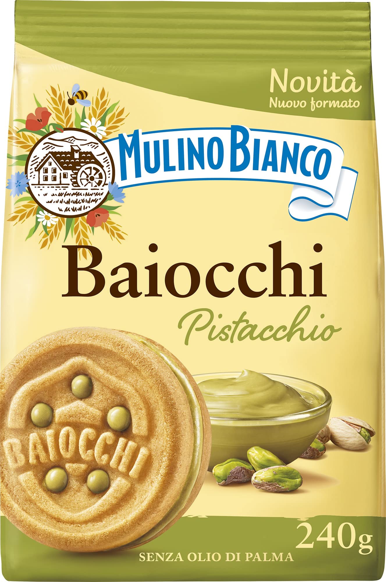 Mulino Bianco front packaging showing 240 g pouch and product name benefit freshness