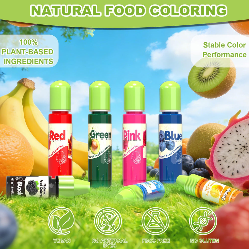 Muloen palette spread of vibrant natural colors demonstrating range and mixing potential