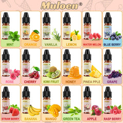 Muloen single bottle close-up of squeeze top for precise drops