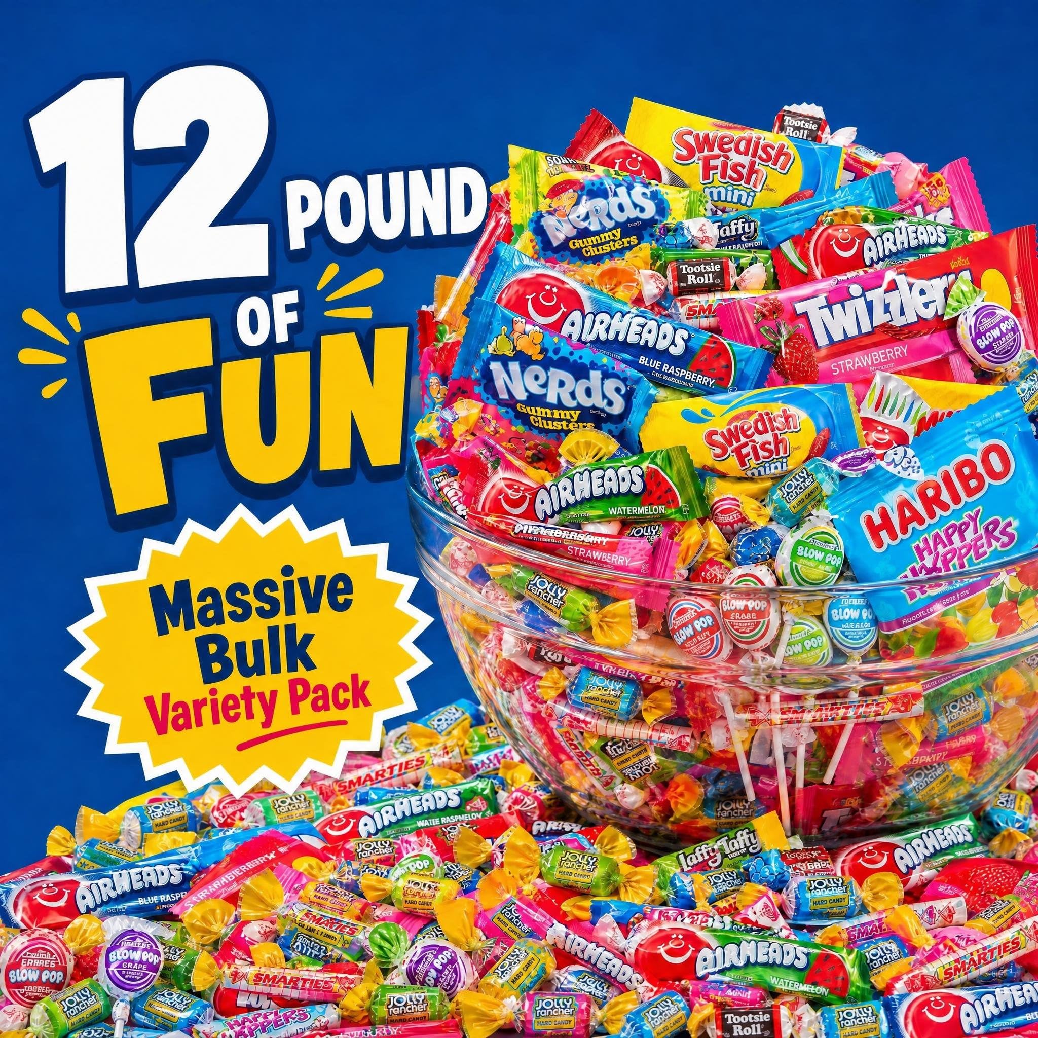 munchbox close-up of individually wrapped candies for hygienic distribution