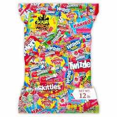 munchbox front of bag showing bulk candy mix and weight benefit