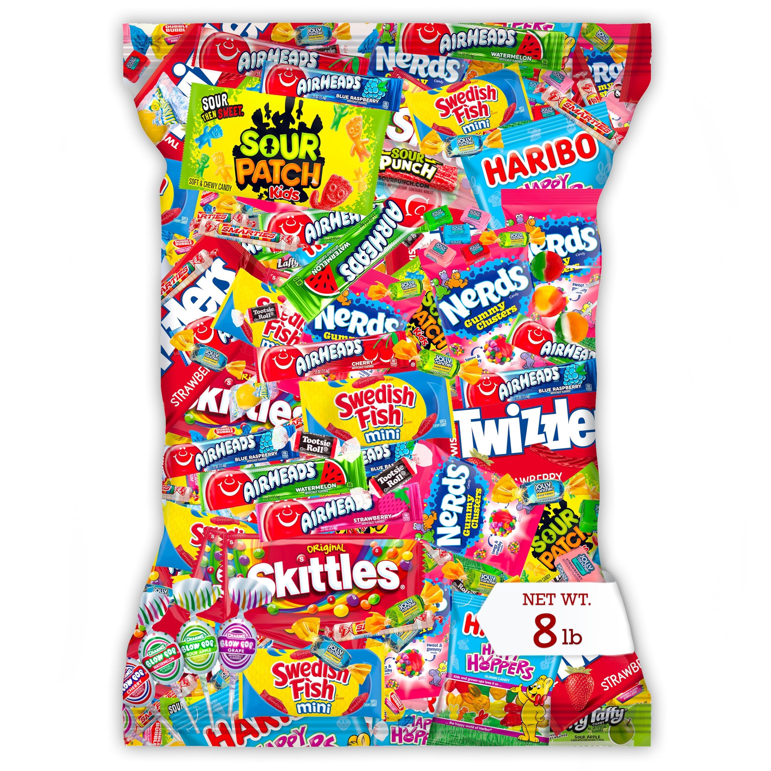 munchbox front-of-package showing 8 lb bulk candy for quick identification