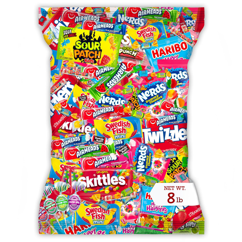 munchbox front-of-package showing 8 lb bulk candy for quick identification
