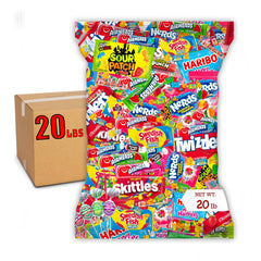 munchbox front packaging showing 20 lb bulk bag and colorful appeal