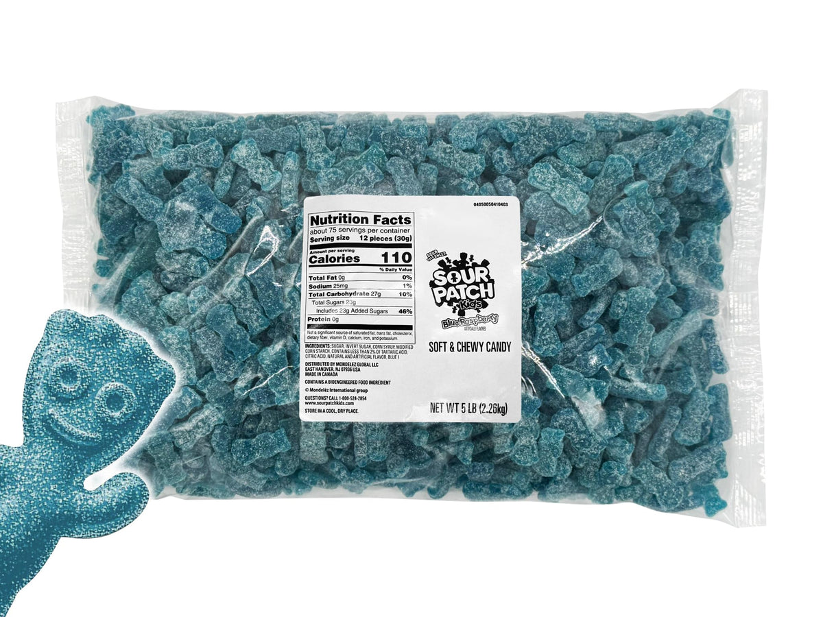 Munchique front of bulk bag showing brand and 5 lb size for easy buying