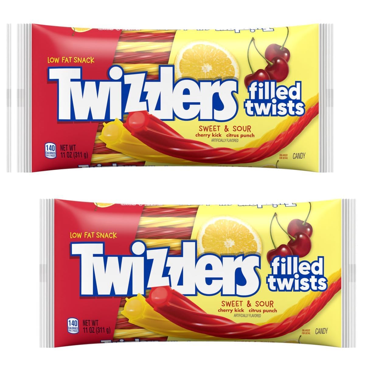 Munchique front packaging showing two 11 oz bags and easy sharing
