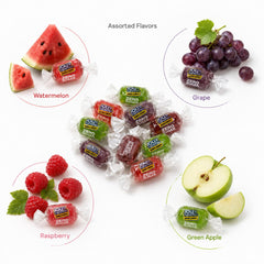 Munchique Jolly R close-up of individual wrappers highlighting portion control benefit
