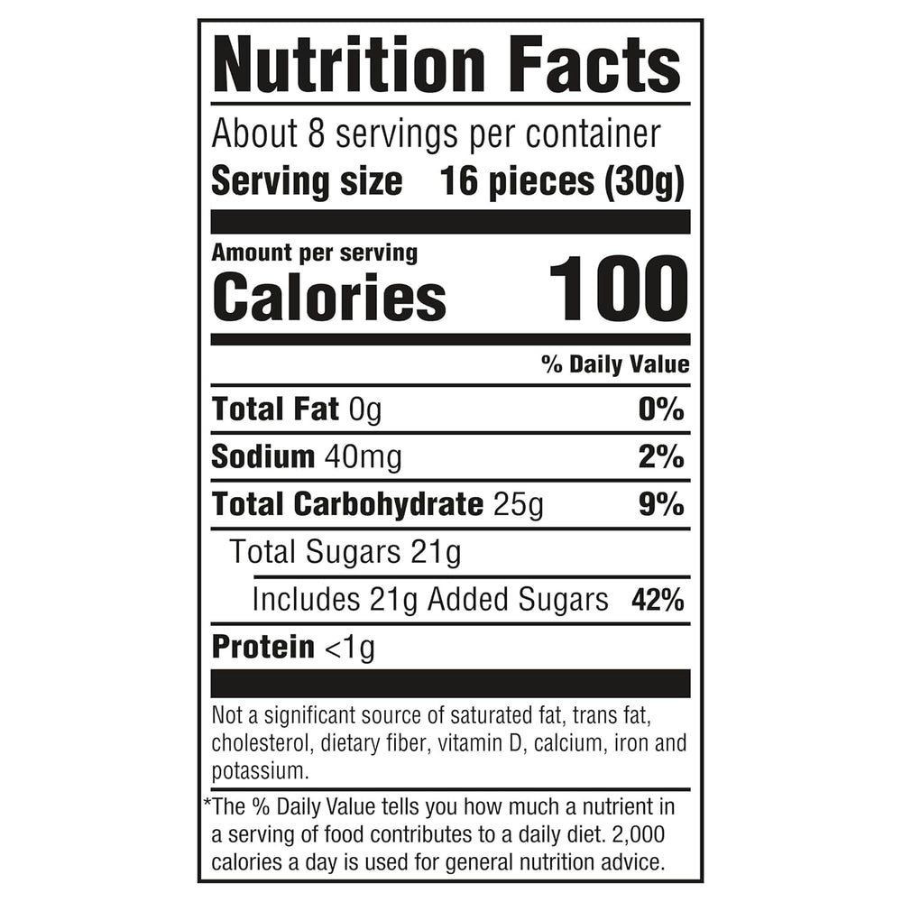 Munchique open bag spilling clusters for easy grab-and-serve convenience