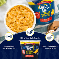 MUSCLE MAC cheese sauce close-up highlighting creamy texture and flavor