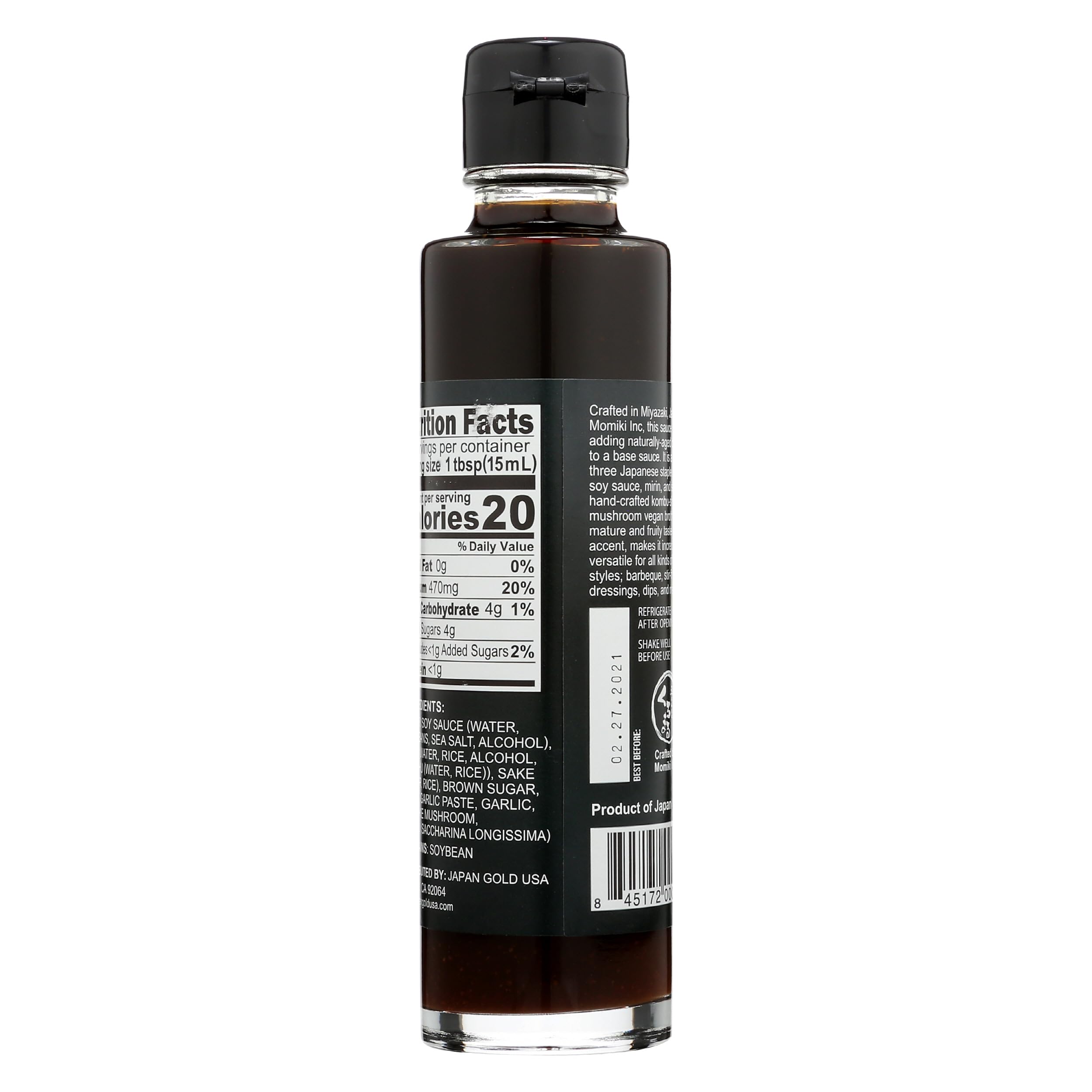 Muso From Japan bottle top close-up highlighting pour spout for controlled seasoning