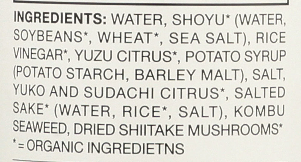 Muso From Japan ponzu dip beside sushi demonstrating bright citrus lift benefit