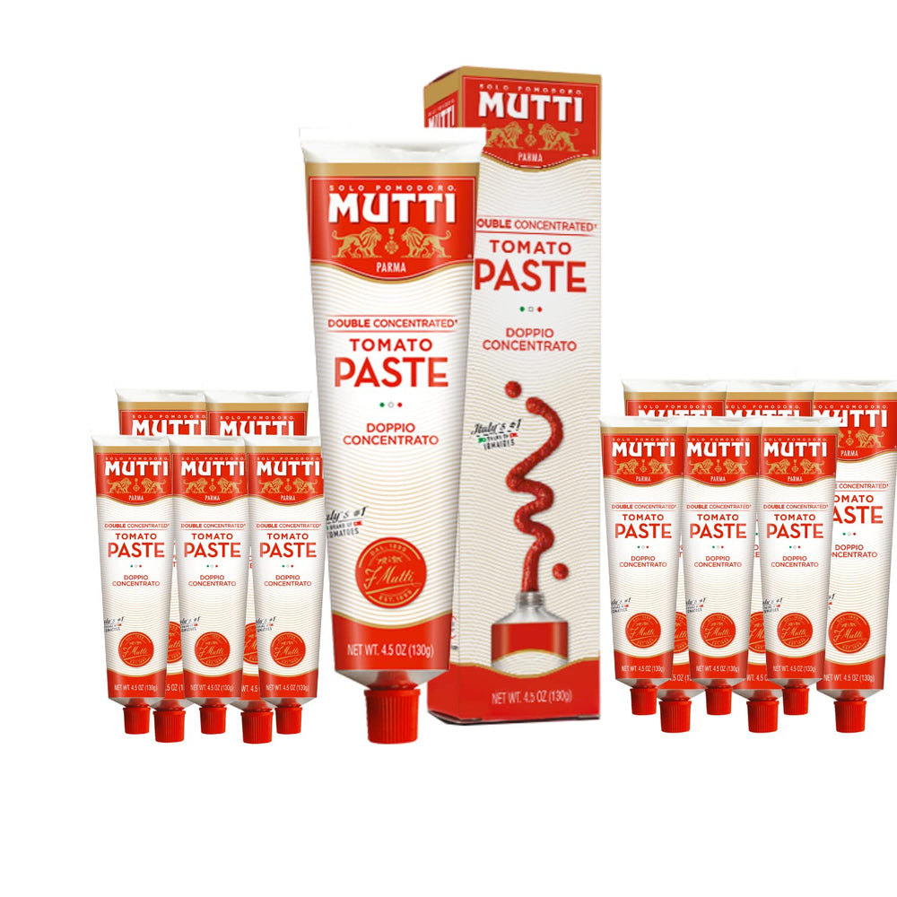 Mutti tube front packaging showing brand and compact convenience