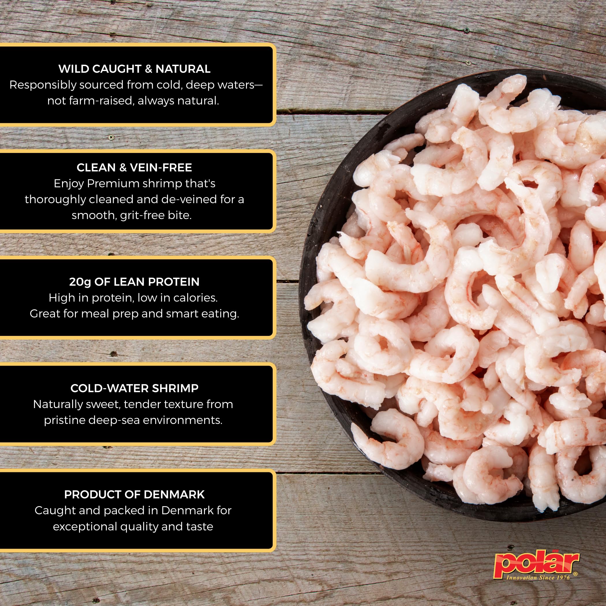 MW Polar nutrition label close-up highlighting high protein benefit