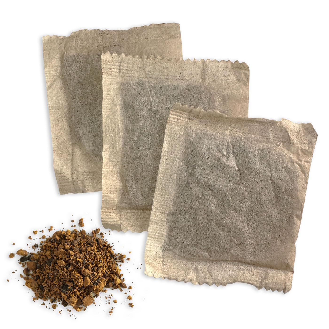 My Berry loose chaga pieces texture shot, illustrating natural, wild-harvested quality