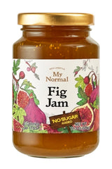 My Normal jar front label showing brand and fig jam benefit