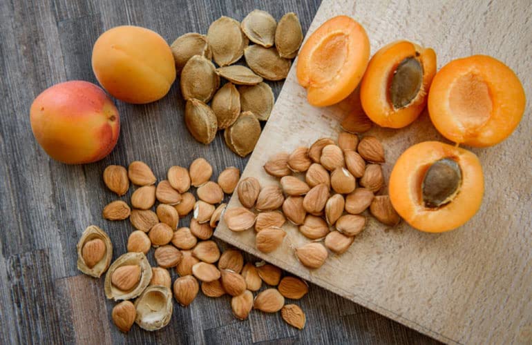 My Power Seeds ground apricot meal in bowl offering baking-use benefit