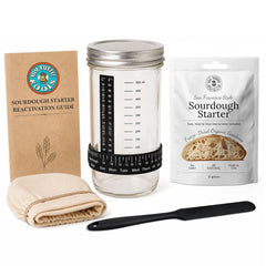 My Rustic Roots front jar kit showing contents and easy start benefit