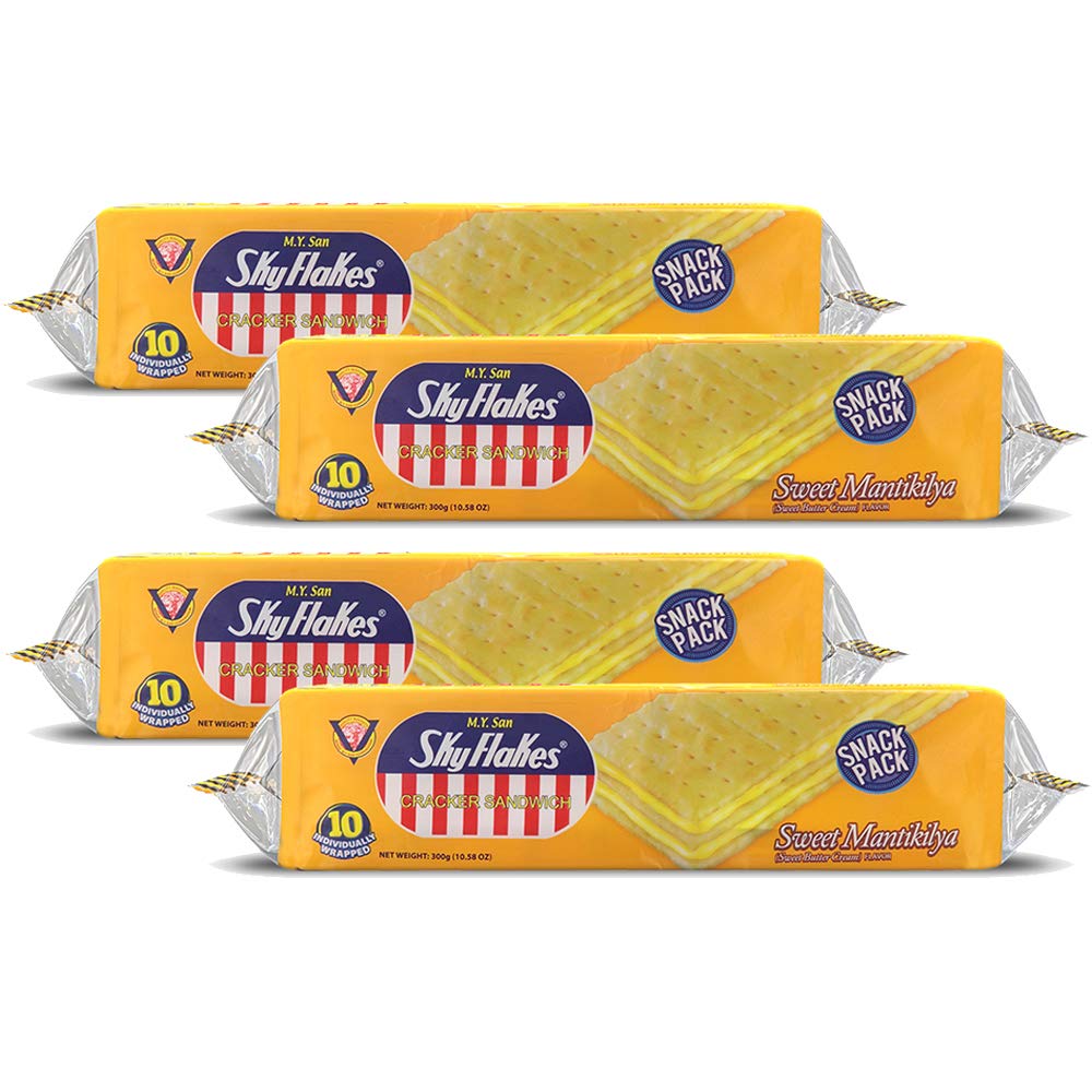 M.Y. San front packaging showing 300g 4-pack and convenience