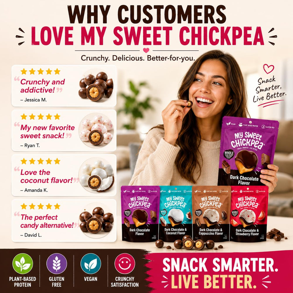 My Sweet Chickpea nutrition label close-up for ingredient transparency and benefits