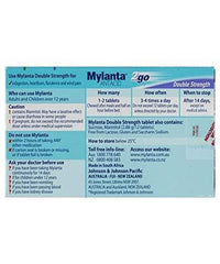 Mylanta 2Go chewable tablet close-up showing texture and chewable form for fast action