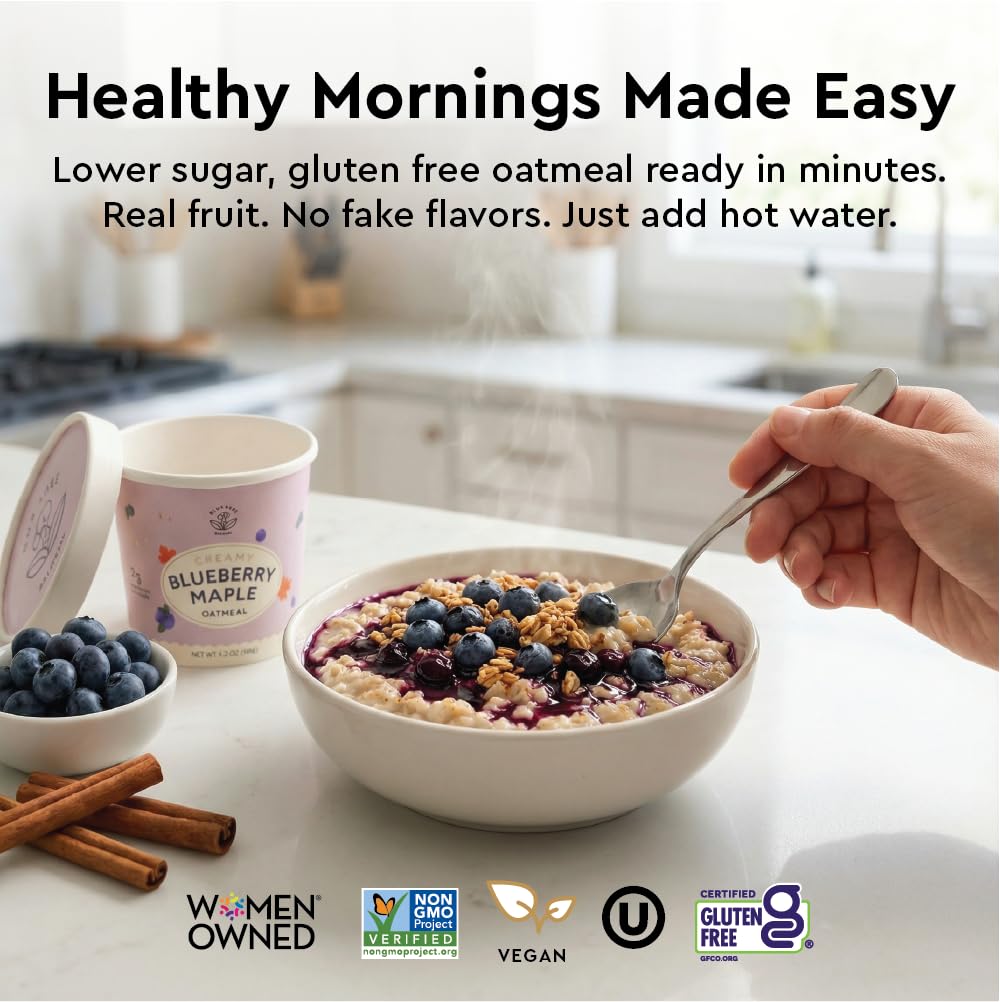 MYLK LABS blueberries and Vermont maple sugar highlighting real ingredients