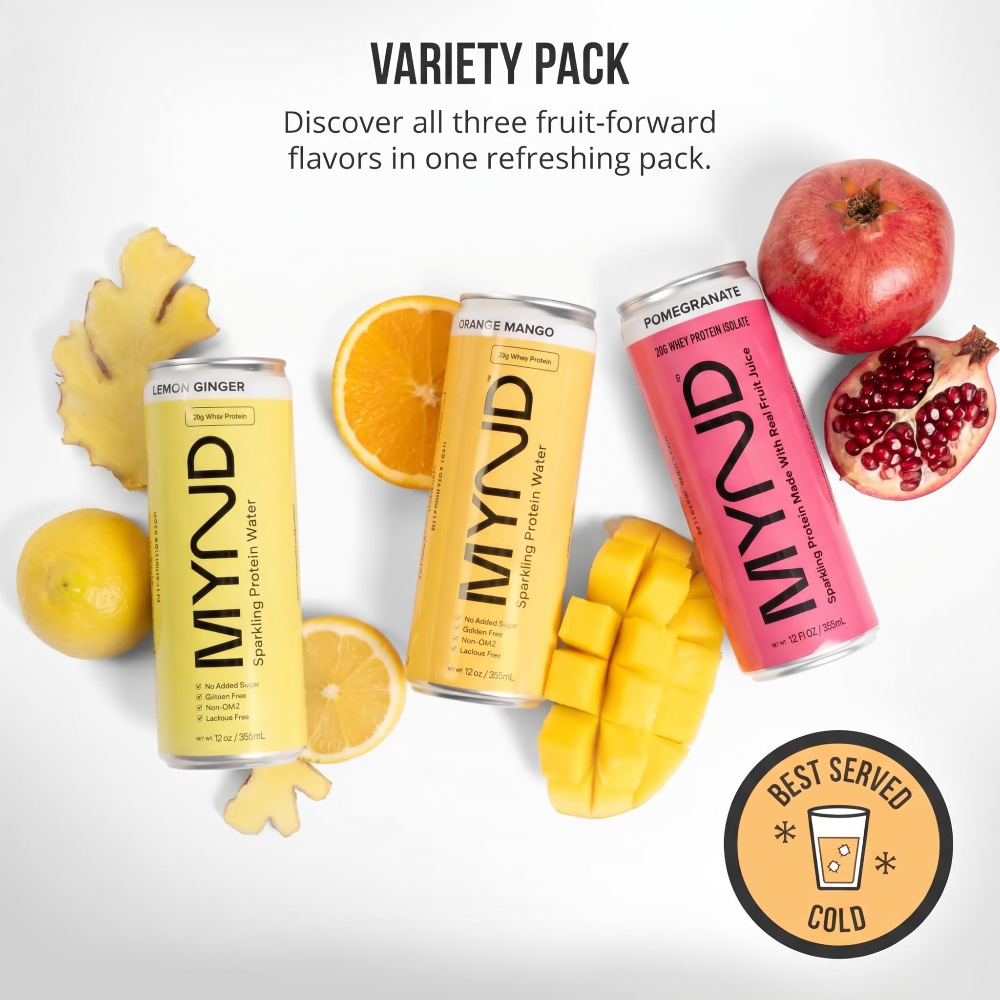 MYND can in hand for scale demonstrating portable protein convenience