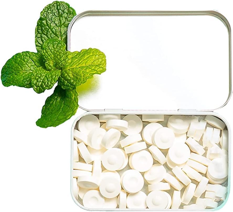 Myntz tin in backpack pocket showing travel-ready freshening benefit