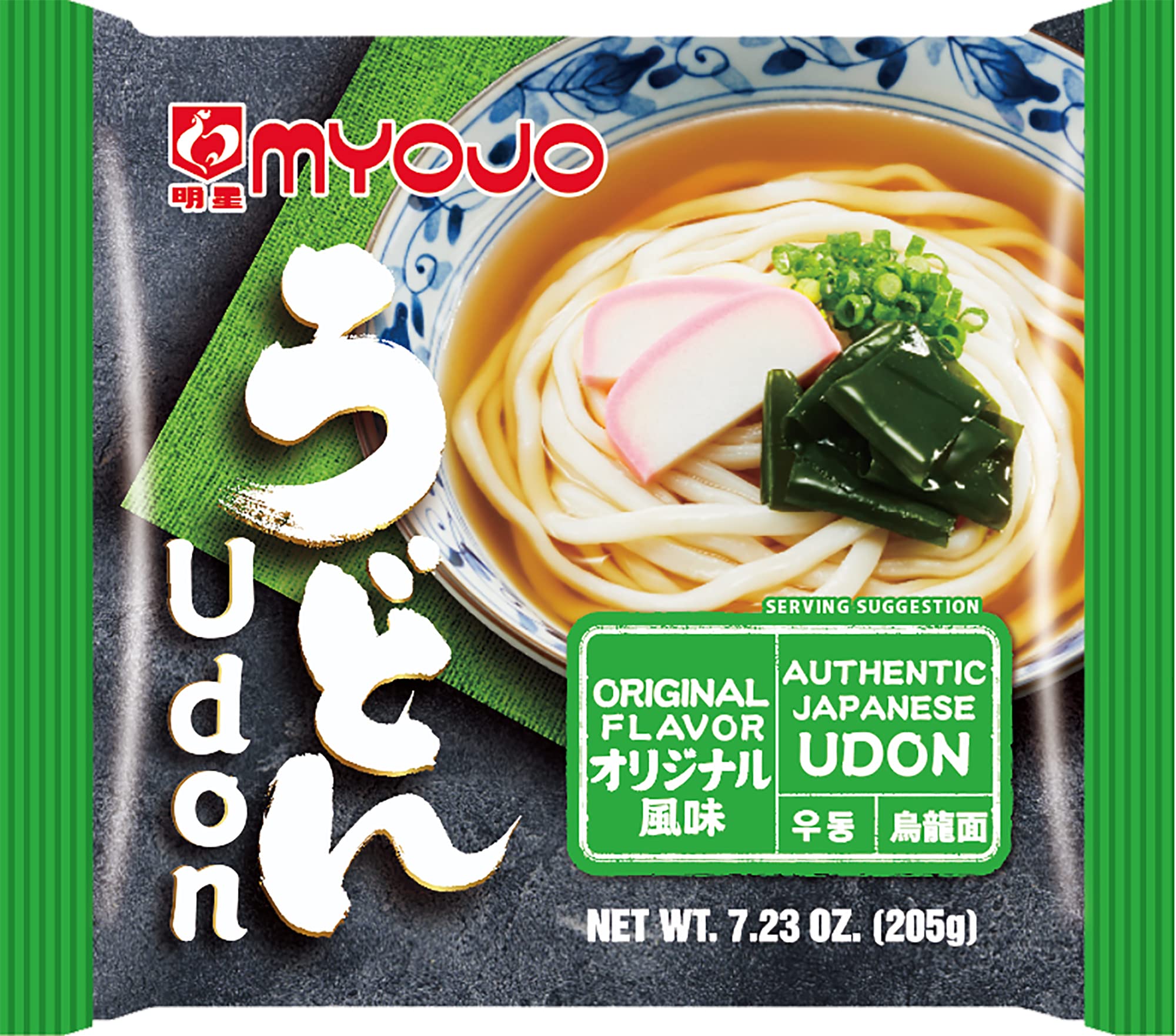 Myojo pack front showing oriental flavor and quick meal convenience