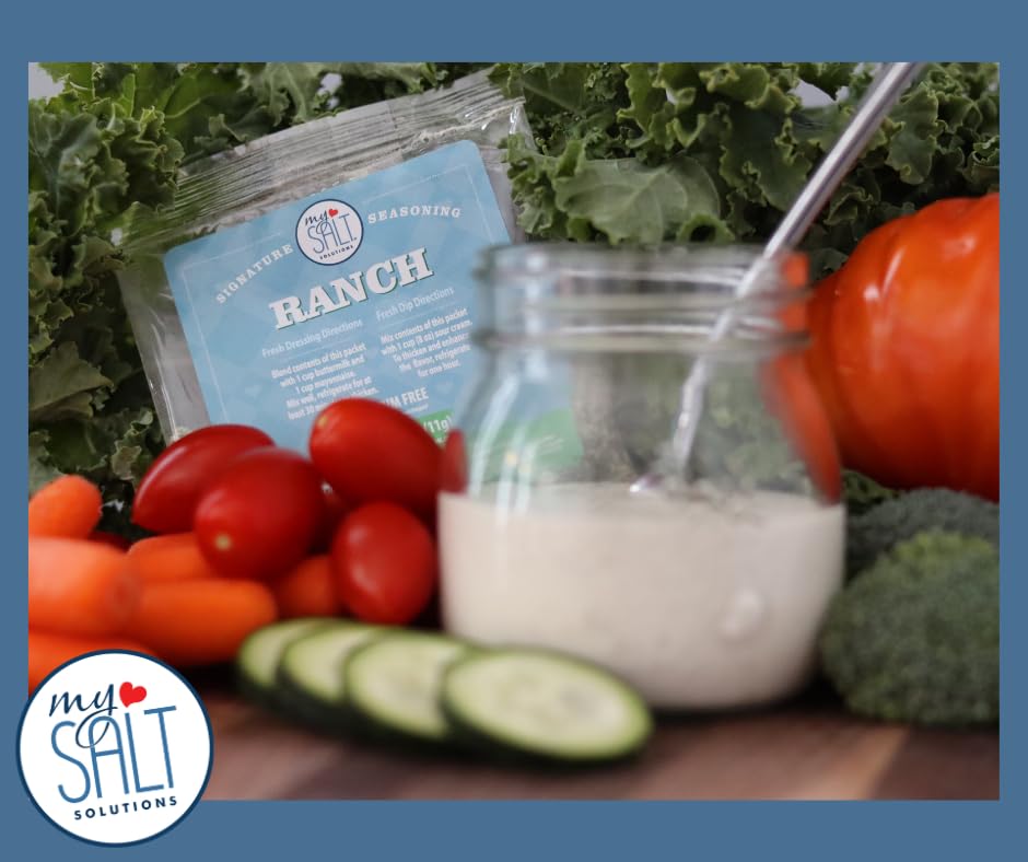 My Salt ranch dressing in a bowl ready to serve providing creamy flavor
