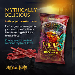 Mythical Meats single individually wrapped stick for grab-and-go protein