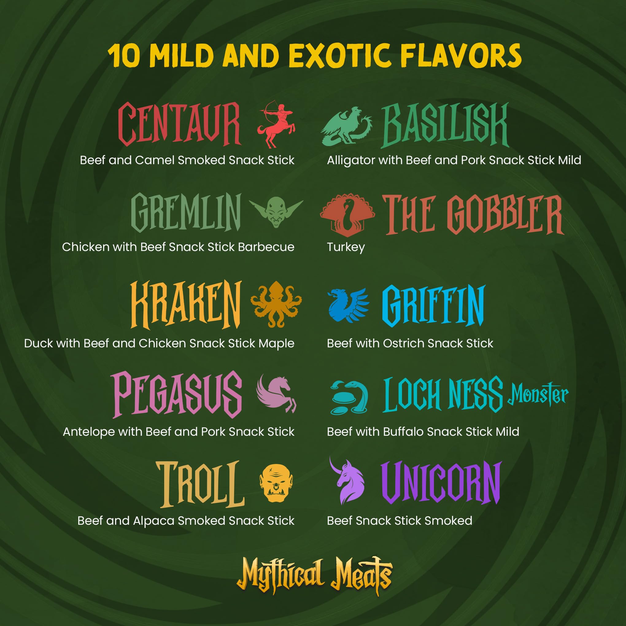 Mythical Meats sticks packed inside a backpack illustrating portable, shelf-stable fuel