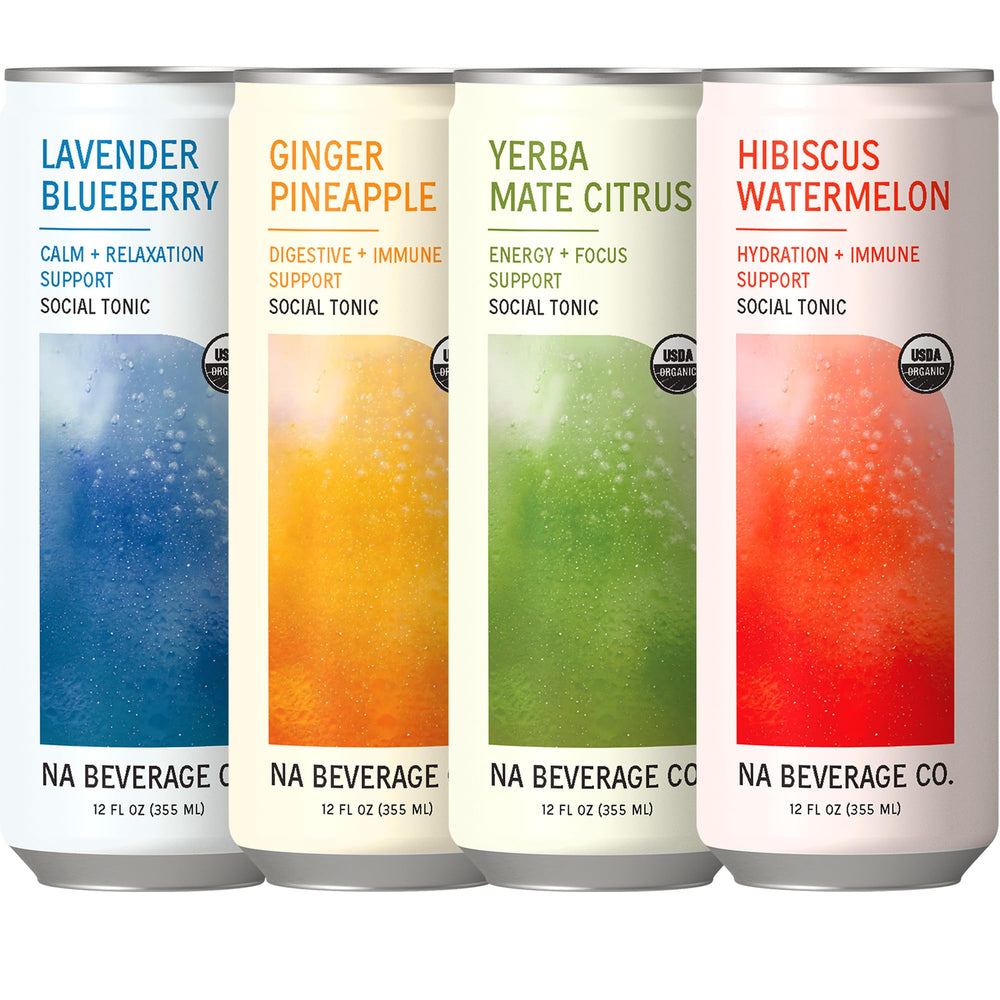 NA Beverage front packaging showing 12-pack and branding, ideal for stocking fridge
