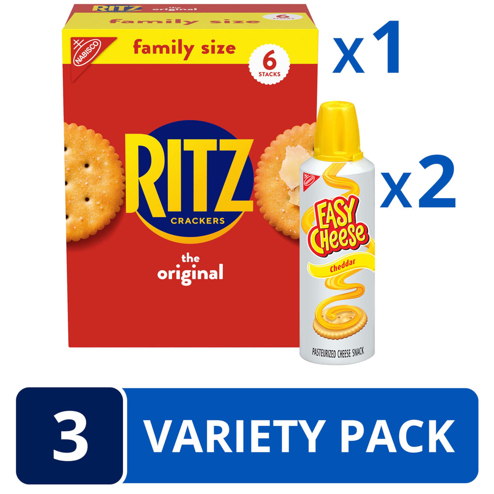 NABISCO Easy Cheese two cans displayed for quick cheesy topping