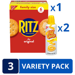 NABISCO Easy Cheese two cans displayed for quick cheesy topping