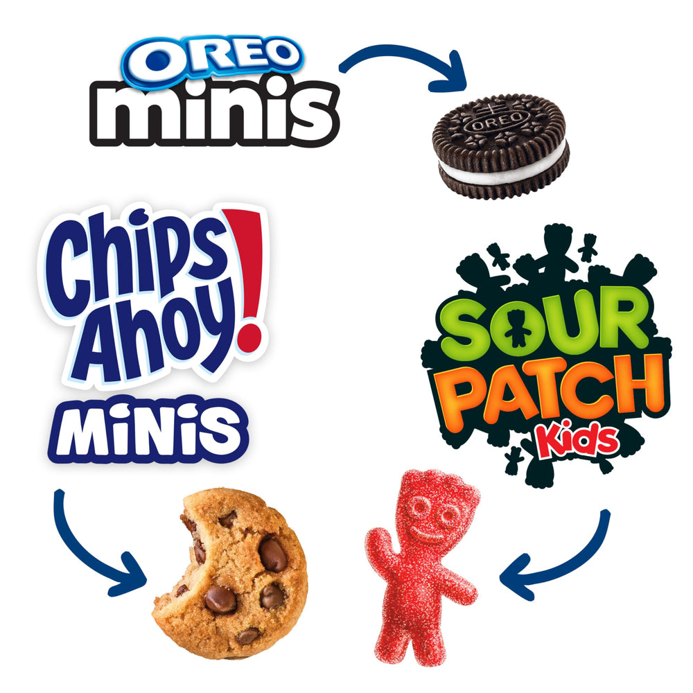 NABISCO opened snack packs spread on table displaying convenient single-serve portions