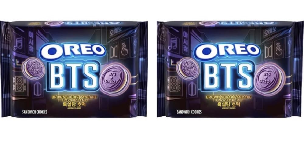 Nabisco Oreo front packaging showing brown sugar pancake flavor, highlights shareable convenience