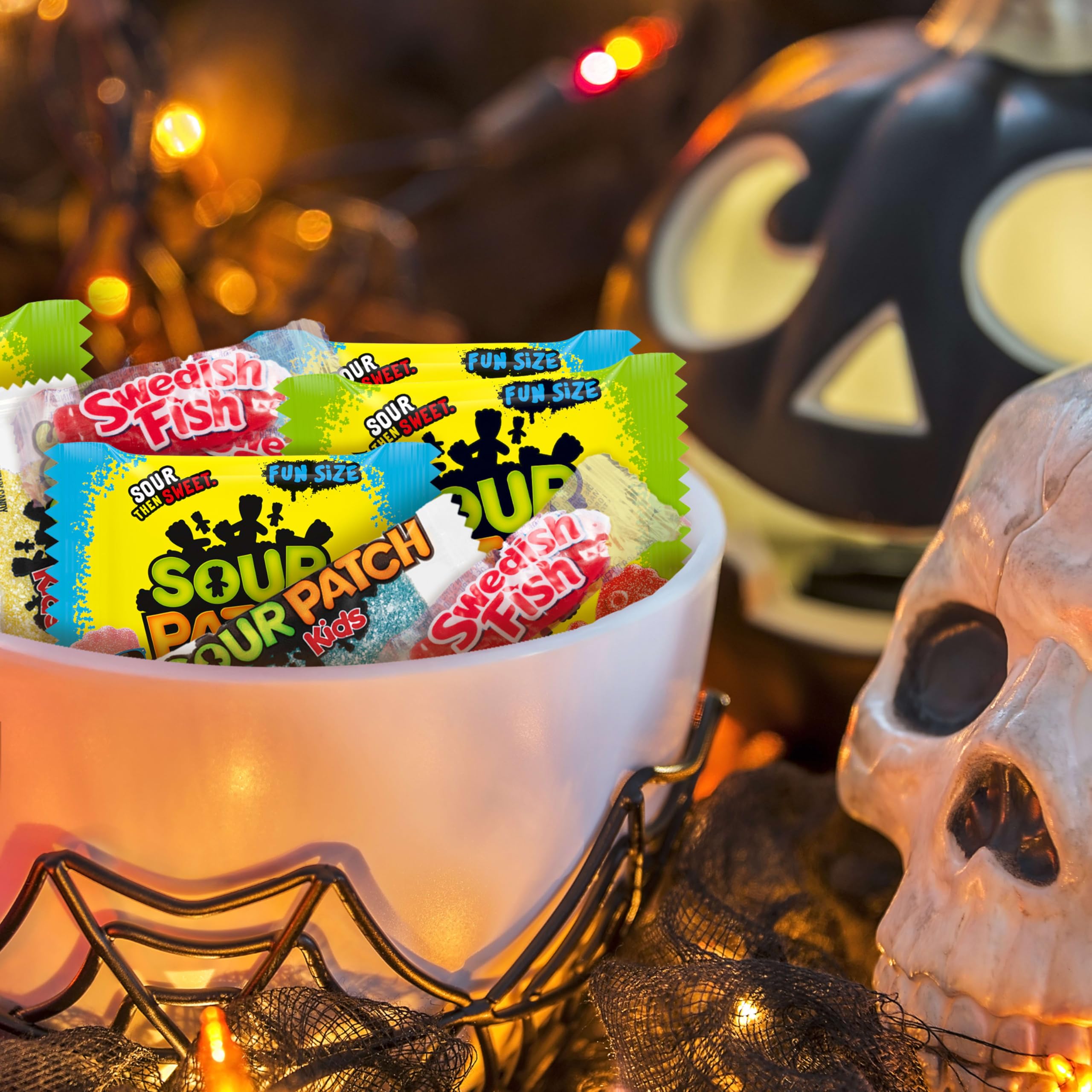 NABISCO SOUR PATCH KIDS Tropical display showing fruity flavor variety