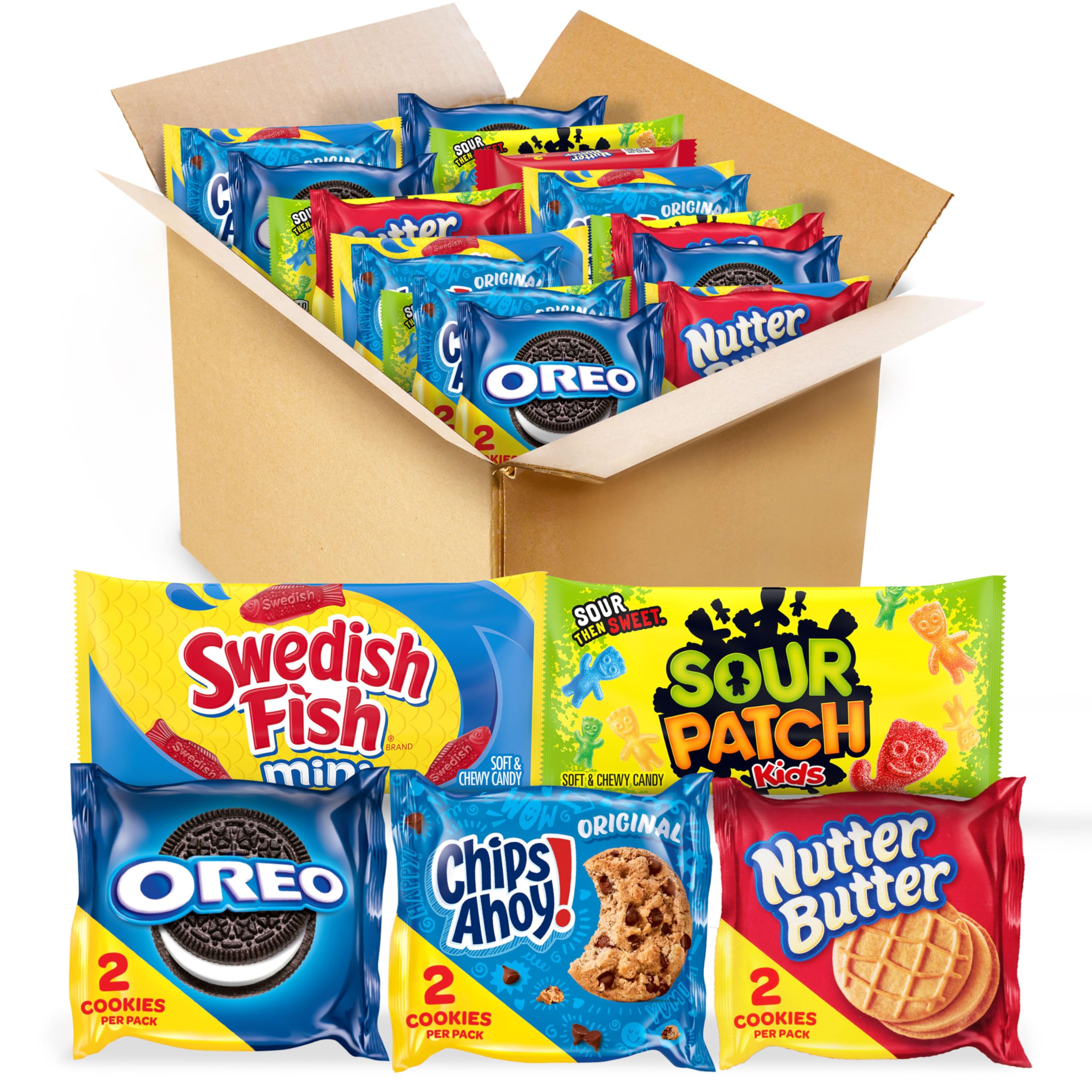 NABISCO front packaging showing the full 40-pack variety for quick pantry stocking