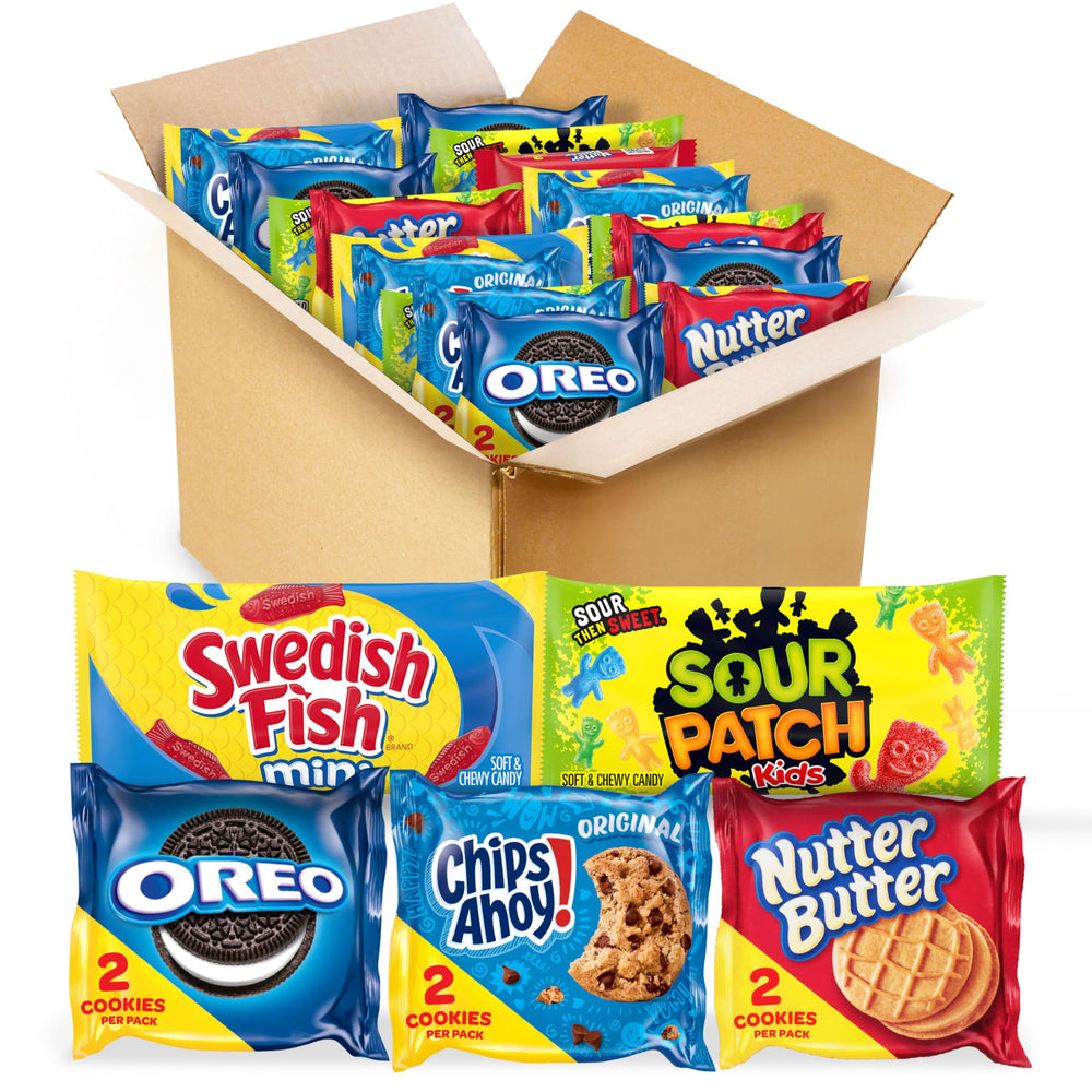 NABISCO front packaging showing the full 40-pack variety for quick pantry stocking