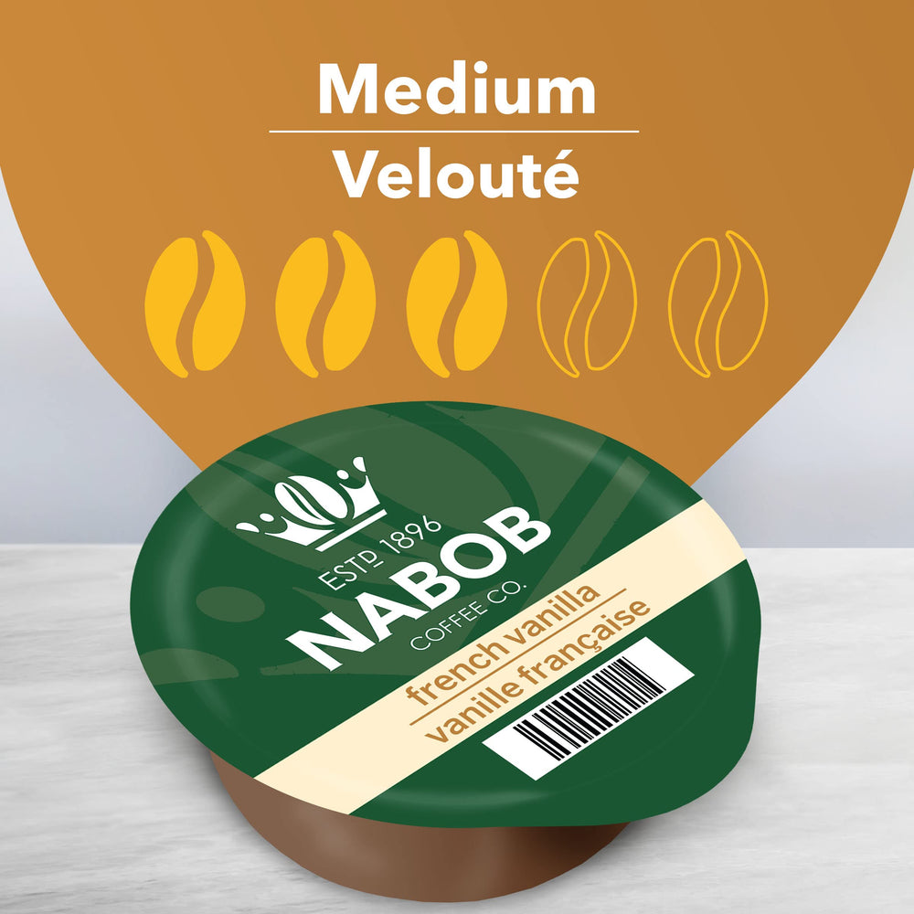 NABOB close-up of a single T-Disc highlighting compatibility and convenience