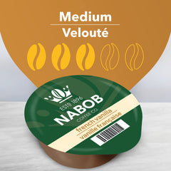 NABOB close-up of a single T-Disc highlighting compatibility and convenience