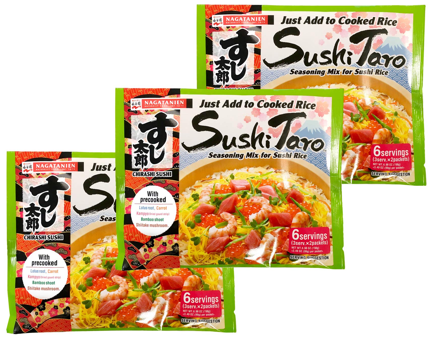 Nagatanien front packaging showing product and easy meal suggestion