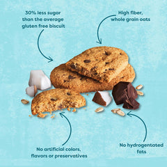 Nairn's biscuits on plate showing crunchy texture and satisfying whole-grain benefit