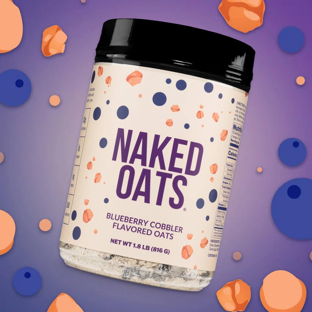 NAKED serving size comparison showing one scoop and prepared portion for portion guidance