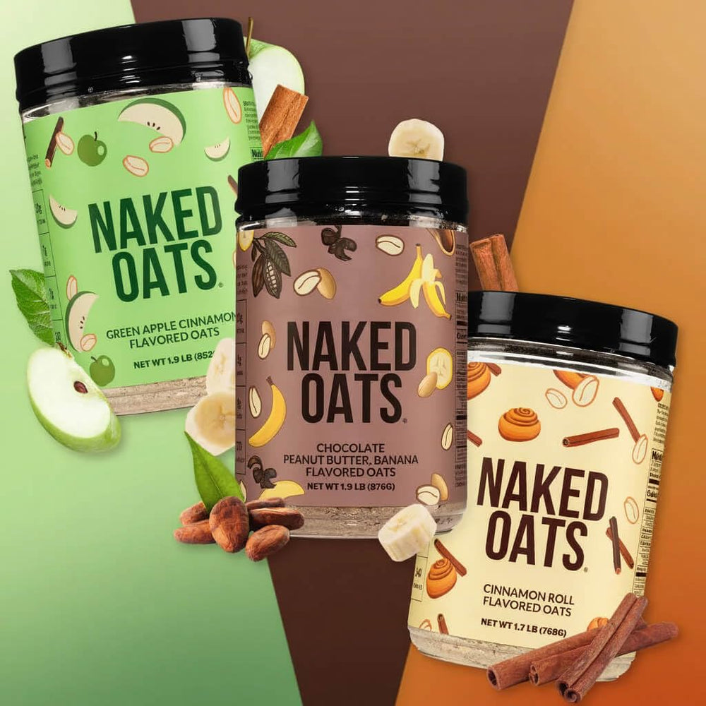 NAKED scoop with powder and measuring spoon, accurate portioning benefit